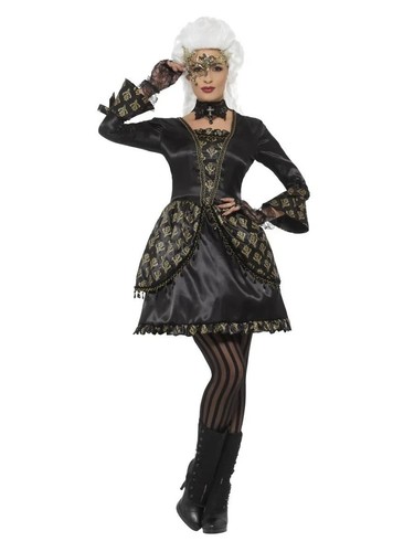 Ladies adults black gold - black,