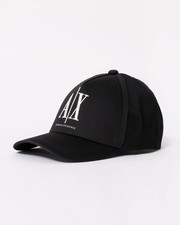 Armani Exchange Mens Large A|X Logo Baseball Cap - Black Beauty UC001