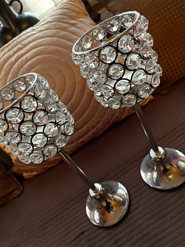 Set crystal effect silver - set, 2