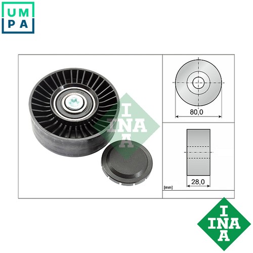 Deflectionguide pulley vribbed - pulley,