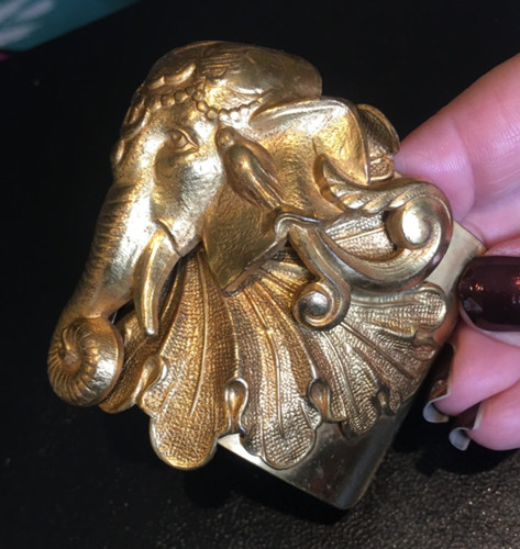 Vintage elephant cuff