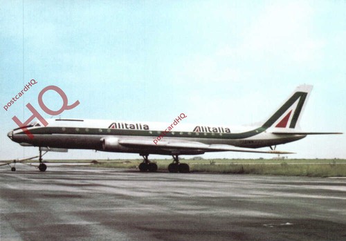 Postcard alitalia tupolev - postcard::alitalia,,