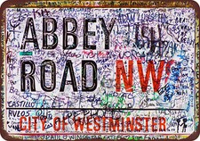 Abbey Road Beatles defaced