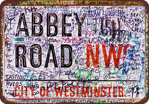 Abbey road beatles defaced - road,