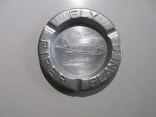 Vintage Aluminum PIPER AIRCRAFT Advertising Ashtray "Fly Piper Planes" 
