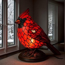 Table Lamp Series Red Cardinal Night Light Retro Desk Lamps colorful Beautiful