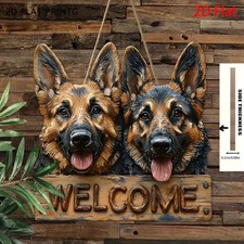 2D Flat German Shepherd