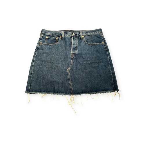 Levi blue denim raw - blue, hem