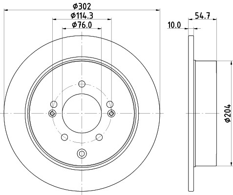New brake disc for - 2x, hyundai