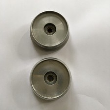 SET OF TWO VINTAGE HARDY ALTEX FISHING REEL SPOOLS.