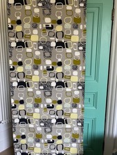 Sanderson Festival fifties fabric roman blind interlined, bespoke