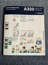 Lufthansa A320 Safety Card