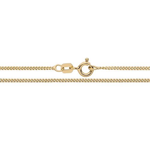 Gold curb chain 2mm - chain, 1.2mm