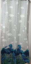 Next Boys Dino Mountain Blackout Thermal Eyelet Curtains - 117 (W)x183cm