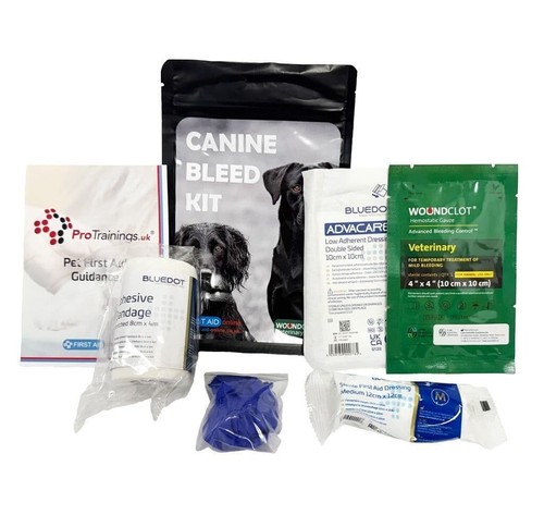 Canine bleed kit - kit, pouch