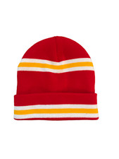 LIVERPOOL COLOURS FOOTBALL BEANIE HAT - ADULTS