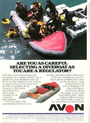 1980 avon boat print - 1980,