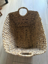 Straw Storage Basket with Handles