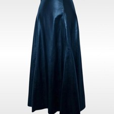 Zara faux soft leather blue