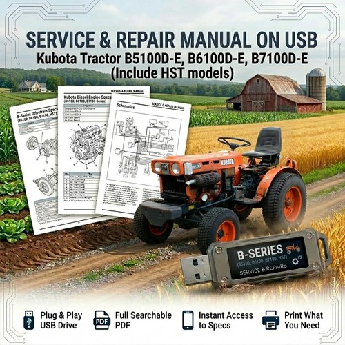 Kubota b5100d b6100d b7100d - b5100d,
