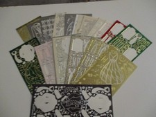 27 Used Peel Off  Sticker Sheets for Card Making Clothes