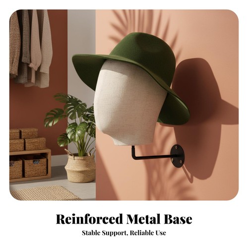 Wall mounted mannequin head - mannequin,