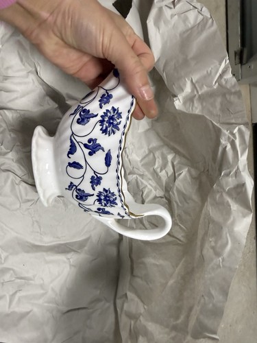Spode blue white floral - blue, &