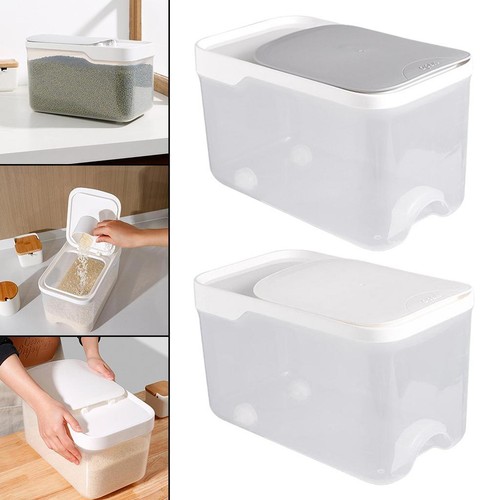 Kitchen rice bucket dispenser - kitchen,