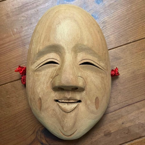 Omote noh mask unpainted - noh,