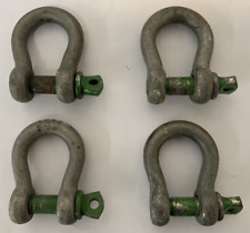 4 x Heavy Duty Green Pin Alloy Bow Lifting Shackles 1 ton