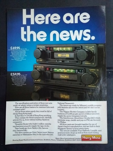 Harry moss car radios - -,
