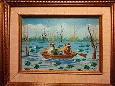 Vintage Hungarian Artist A Kowalski b. 1926 SignedOil Painting Rare Summer Scene