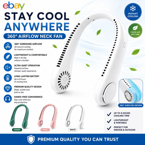 Portable neck fan rechargeable - portable,