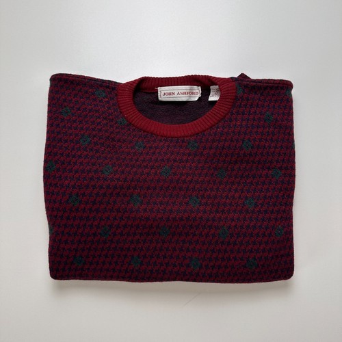 Vintage pattern knit jumper - pattern,