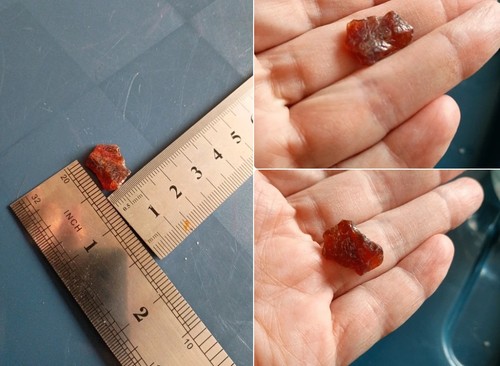 Lovely rough cut - , garnet