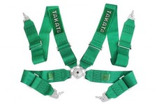 Sports Belts 4p 3" Green Sports Belt - Takata Replica Harness