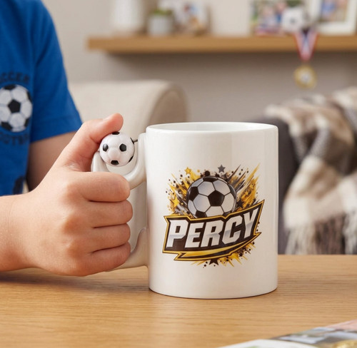 Personalised football gift - gift, mug