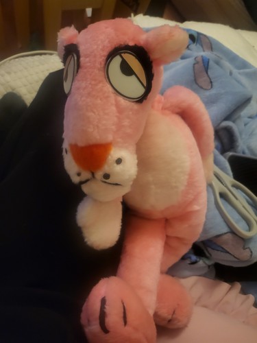 Pink panther plush - pink,