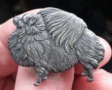 POMERANIAN KENART METAL DOG BROOCH