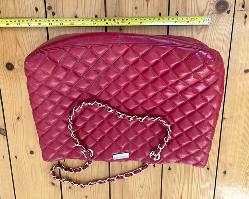 Jaeger red quilted - jaeger, leather