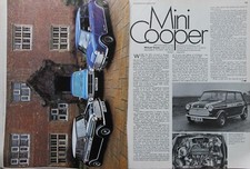 CC 1978 magazine article: MINI COOPER S vs the modern equivalent 1275GT compared