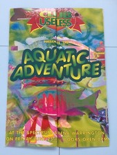 RAVE FLYER A5 AQUATIC ADVENTURE AT SPECTRUM ARENA BIRCHWOOD WARRINGTON 25/6/93