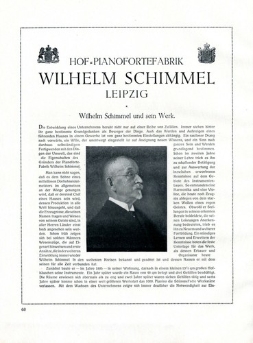 Piano factory schimmel leipzig - piano,