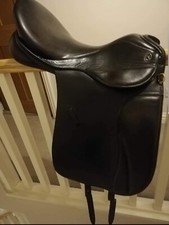 17.5" Brown GFS Dressage Saddle Wide