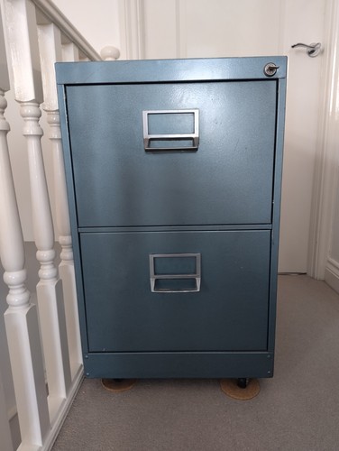Two drawer metal filing - two,