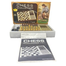 Vintage Fidelity Electronics 1977 Chess Challenger Game w/Box Working/Complete
