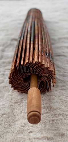 Vintage asian oiled paper - asian, &