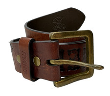MISHKA Brown Leather Belt