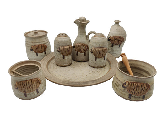 Masham sheep themed pottery - themed,