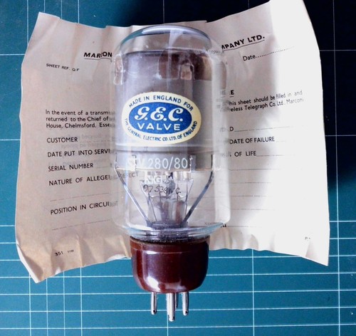 Valve tube gec stv280 - gec, stv280/80